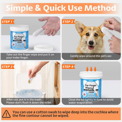OBSEDE ear wipes for simple at-home pet grooming sessions.