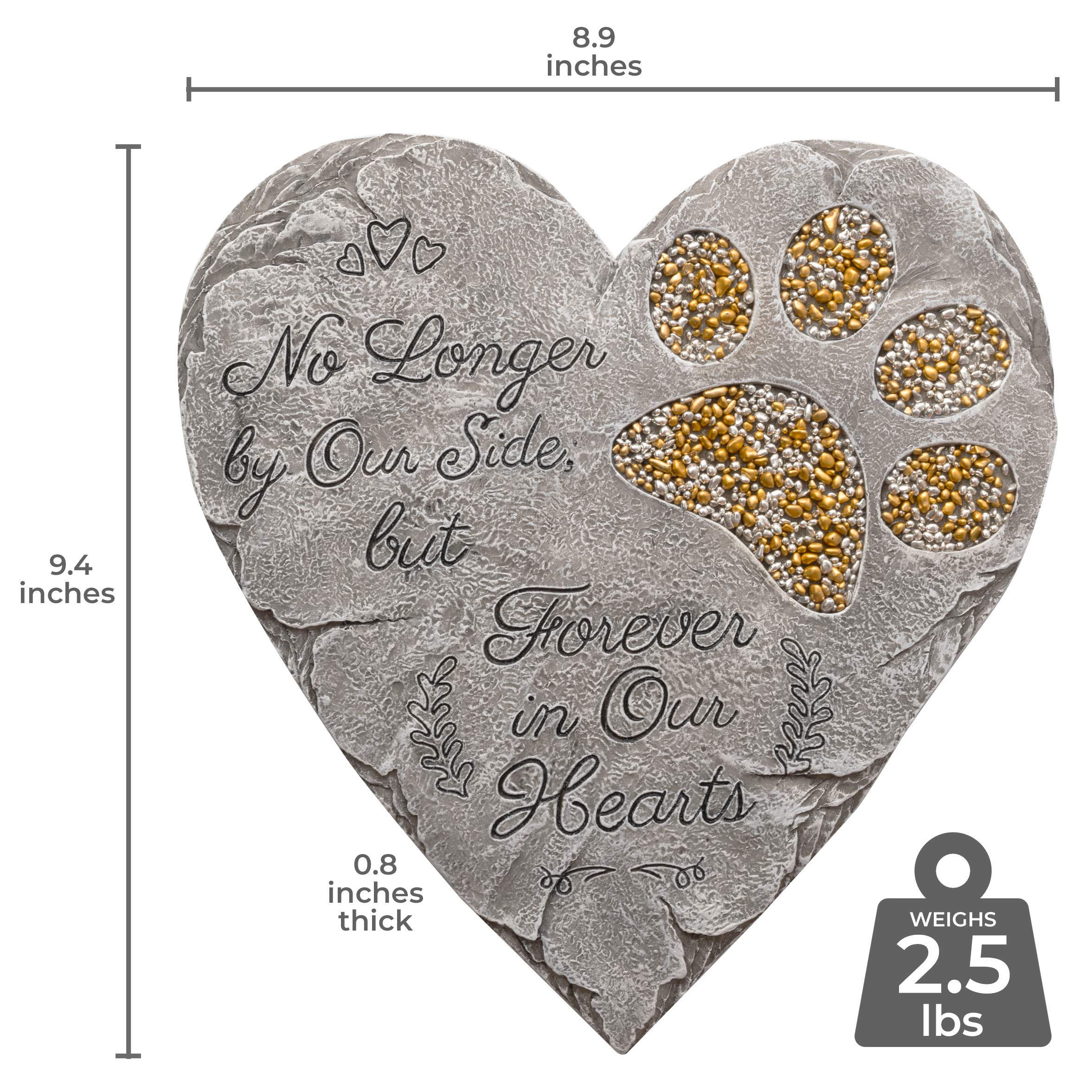 OBSI dog memorial stone designed for garden display and reflection