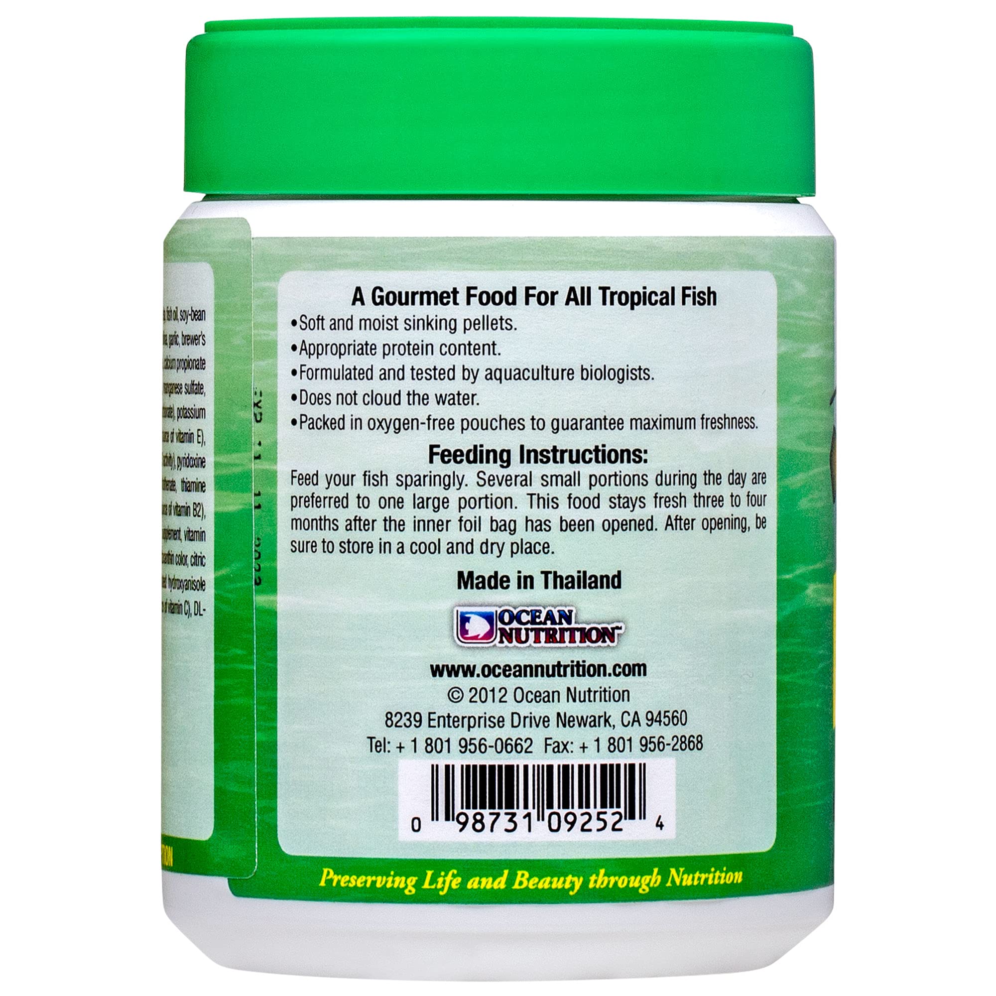 Ocean Nutrition Formula Two Pellets mid-water feeding in tropical tank