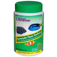 Ocean Nutrition Formula Two Pellets minimize water clouding for a clearer aquarium
