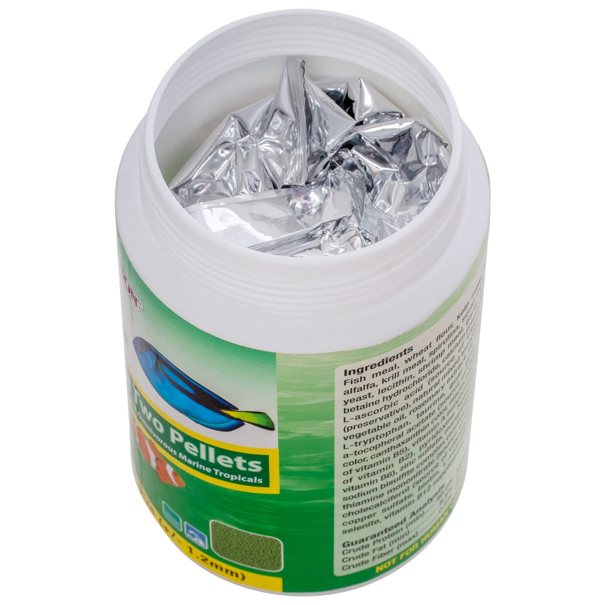 Ocean Nutrition Formula Two Pellets come in small pellets for easy feeding