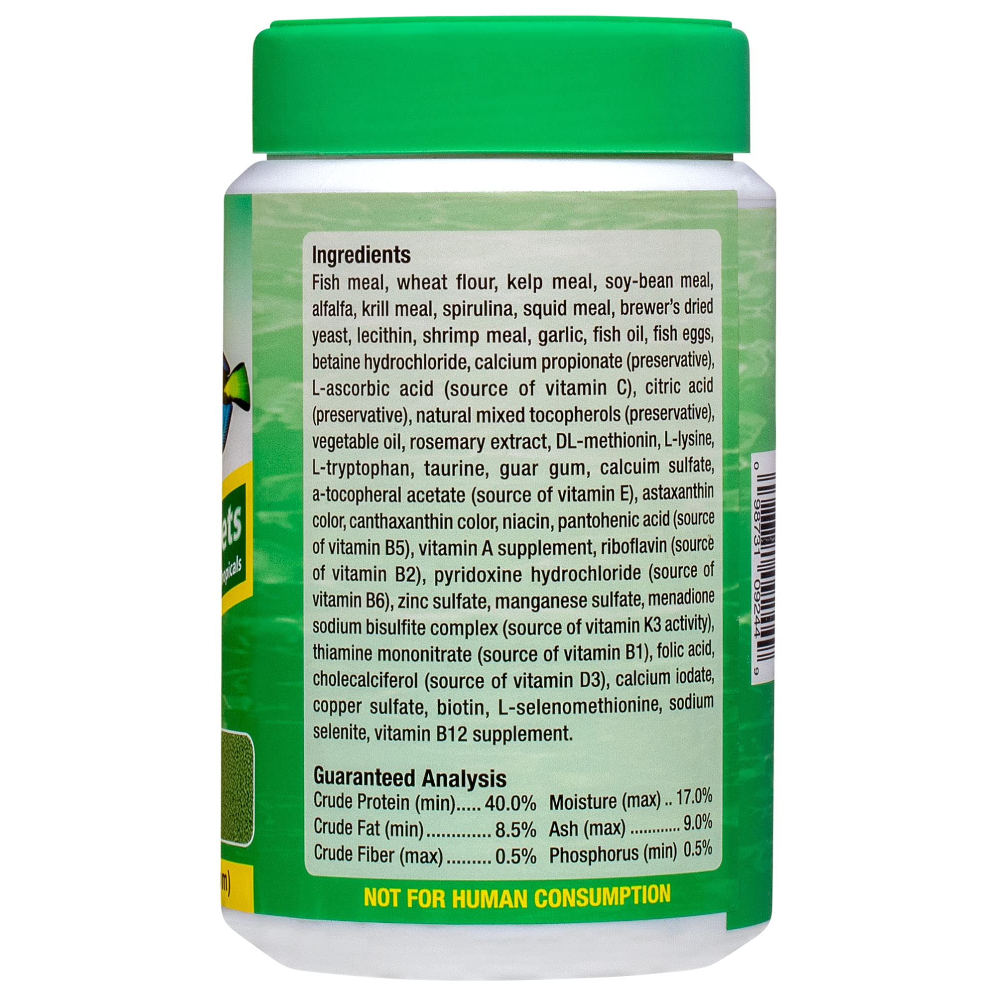Ocean Nutrition Formula Two Pellets ingredients spirulina and kelp for color and nutrition