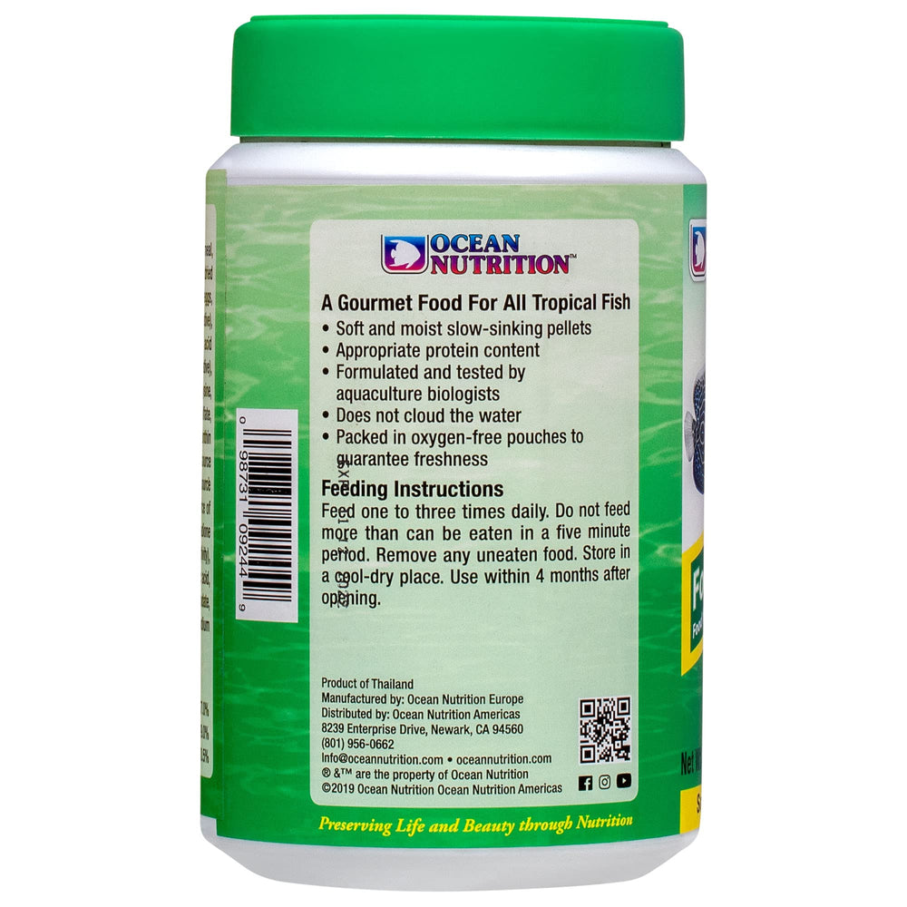 Ocean Nutrition Formula Two Pellets promote vibrant colors in herbivorous and omnivorous tropical fish