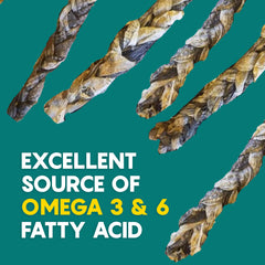 Ocean Tides hand-rolled cod skin treat with even bite