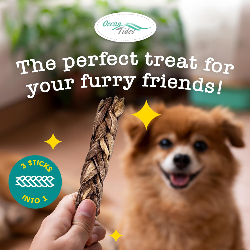 Ocean Tides pet-friendly cod skins sticks for training and rewards