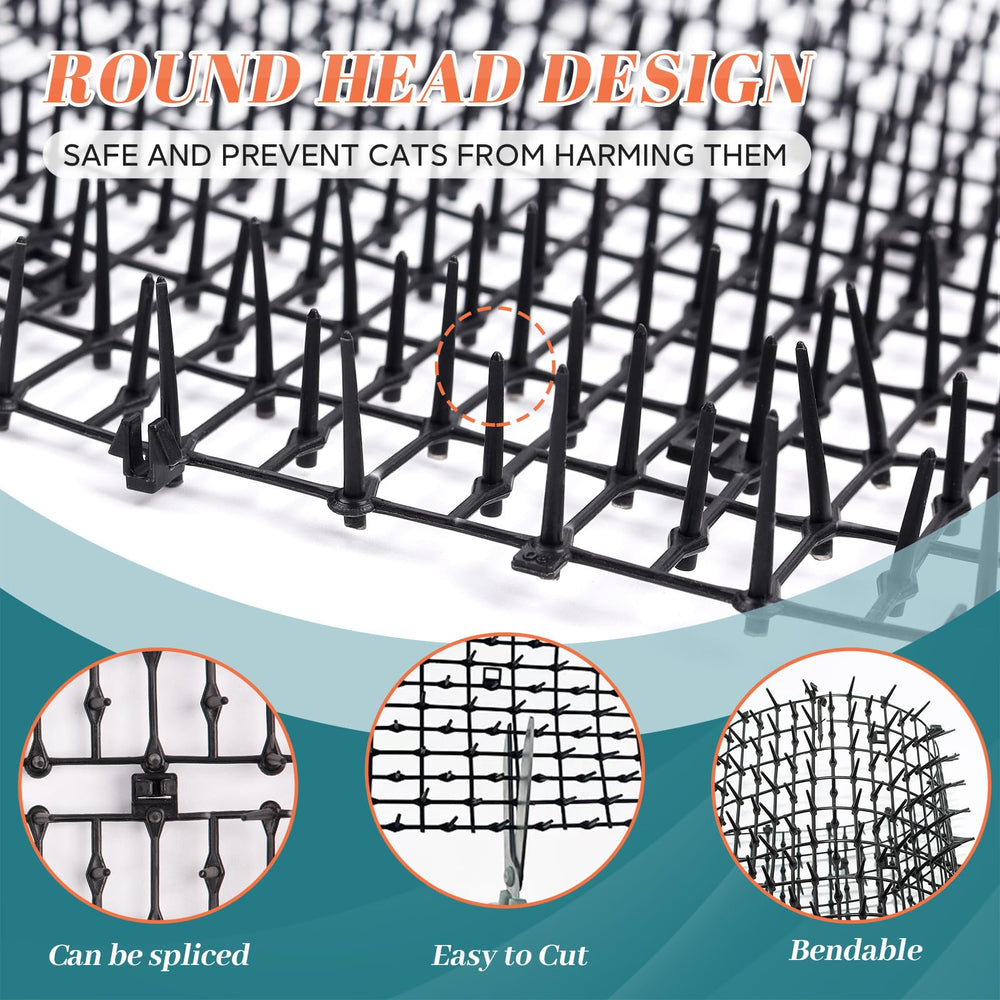 OceanPAX cat deterrent installation along garden edge reduces digging