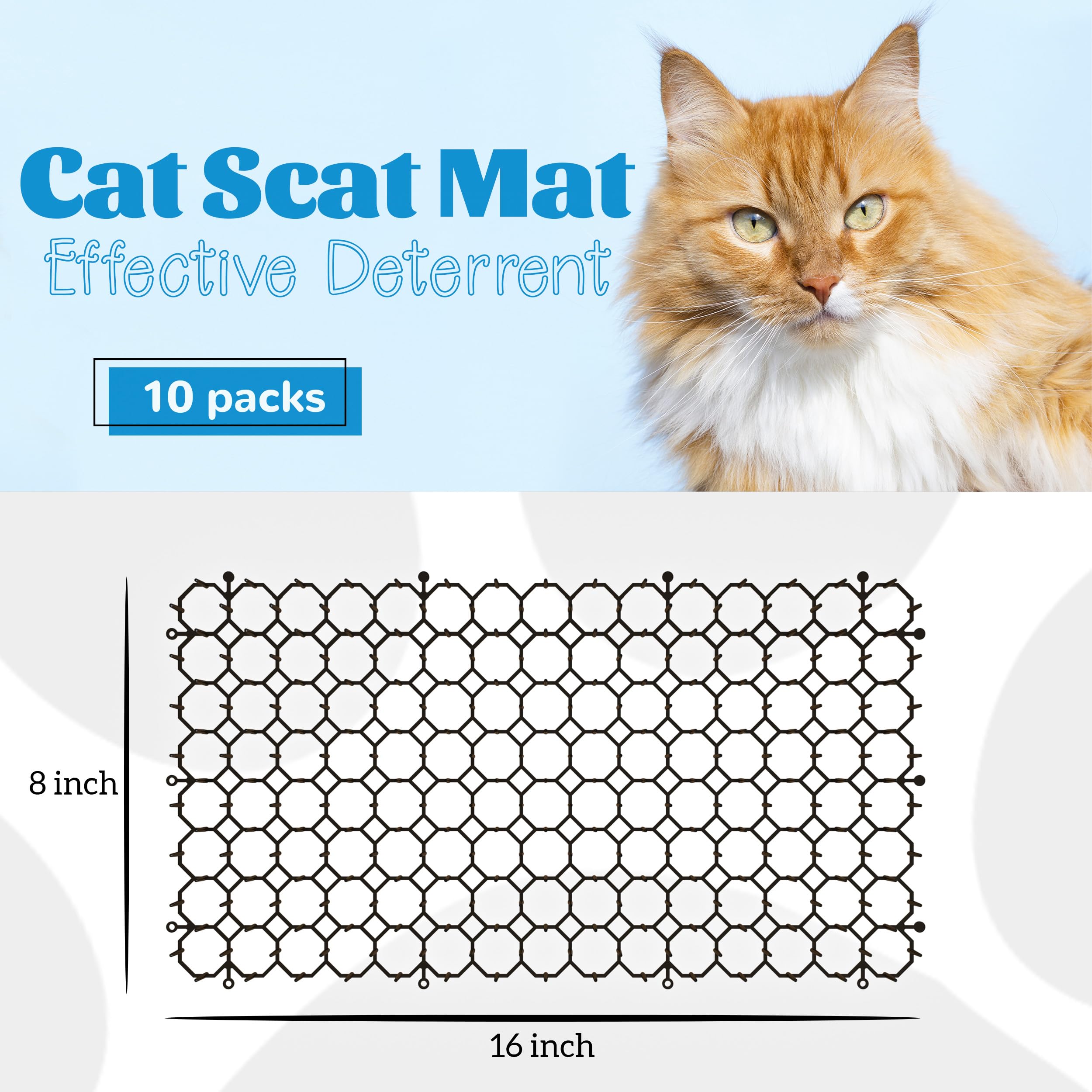 OceanPAX scat mat cat-deterrent safety keeps counters and plants safe