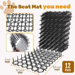 OceanPAX scat mat protects furniture with humane deterrent spikes and easy placement.