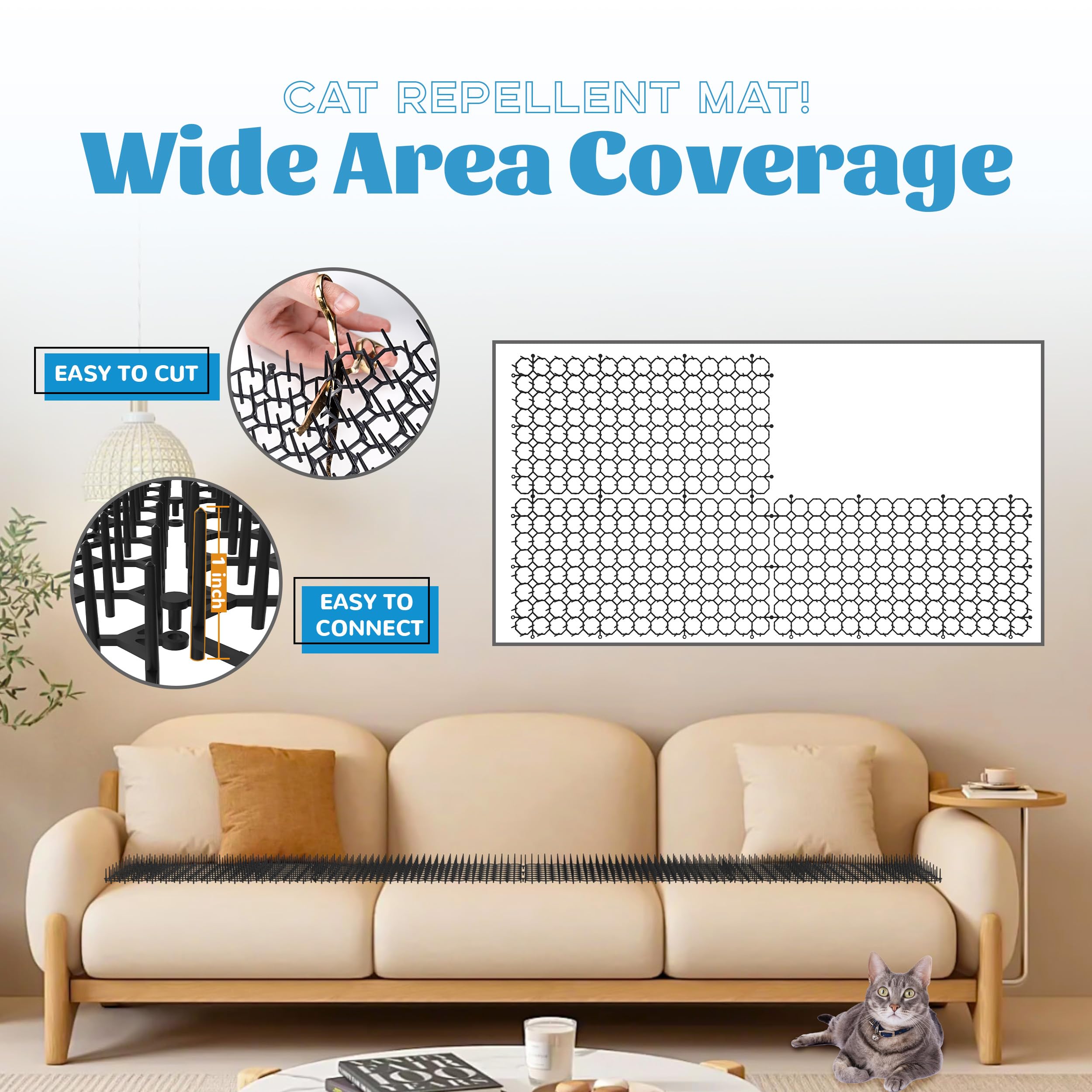 OceanPAX scat mat protects pots and beds from digging