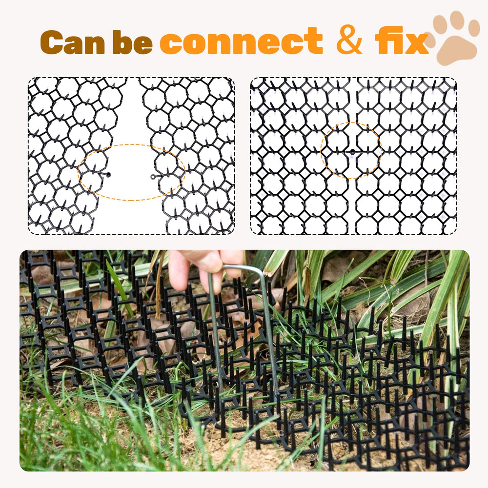 OceanPAX included garden staples and ties simplify securing mats along fences.