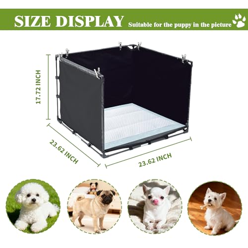 OCMML dog litter box foldable design stores flat for travel and small spaces.