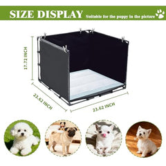 OCMML dog litter box foldable design stores flat for travel and small spaces.