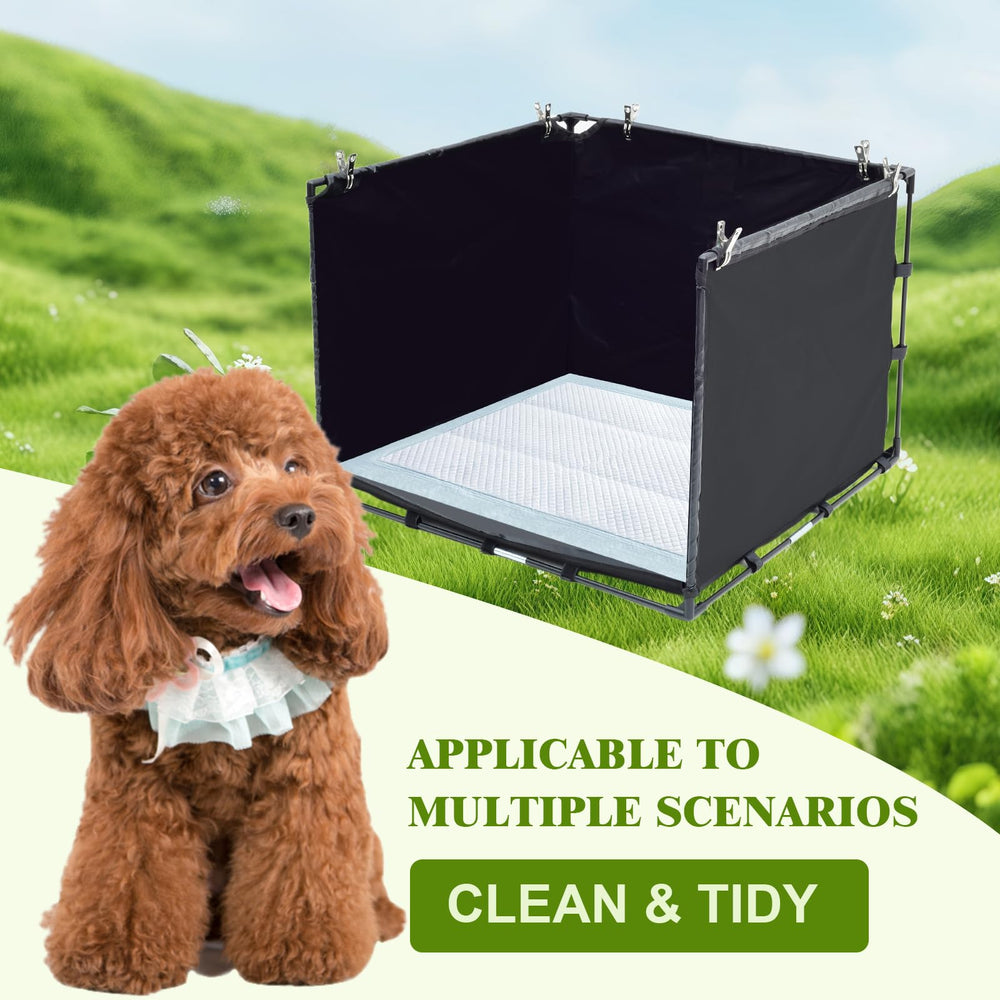 OCMML dog litter box odorless waterproof Oxford cloth ensures durability for long-term reuse.