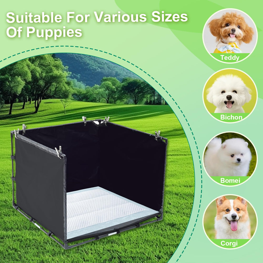 OCMML dog litter box removable grate simplifies quick cleaning.