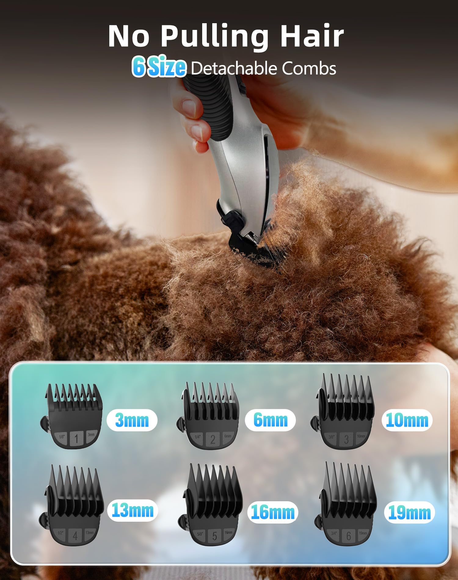 OCPEET rechargeable dog grooming kit ready for travel and long sessions