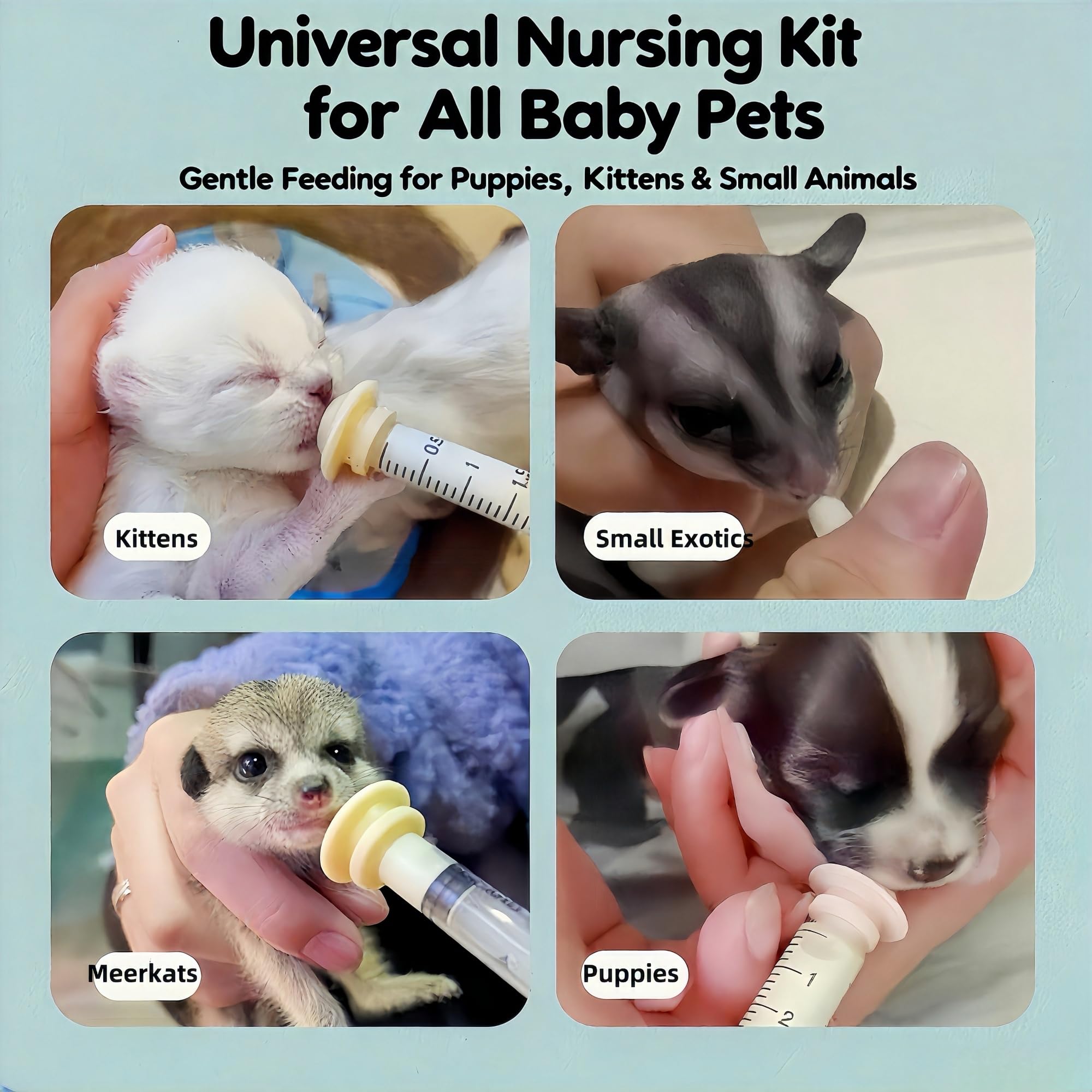 OCTKITE kit in-use setup shows all-in-one feeding solution.