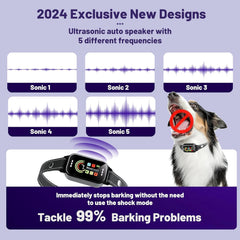 ODIFRBI Bark Collar Neck Strap highlights durable, comfortable nylon with reflective trim.