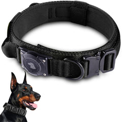 Odokele 2025 Upgrade Waterproof AirTag Dog Collar with secure AirTag holder for outdoor adventures