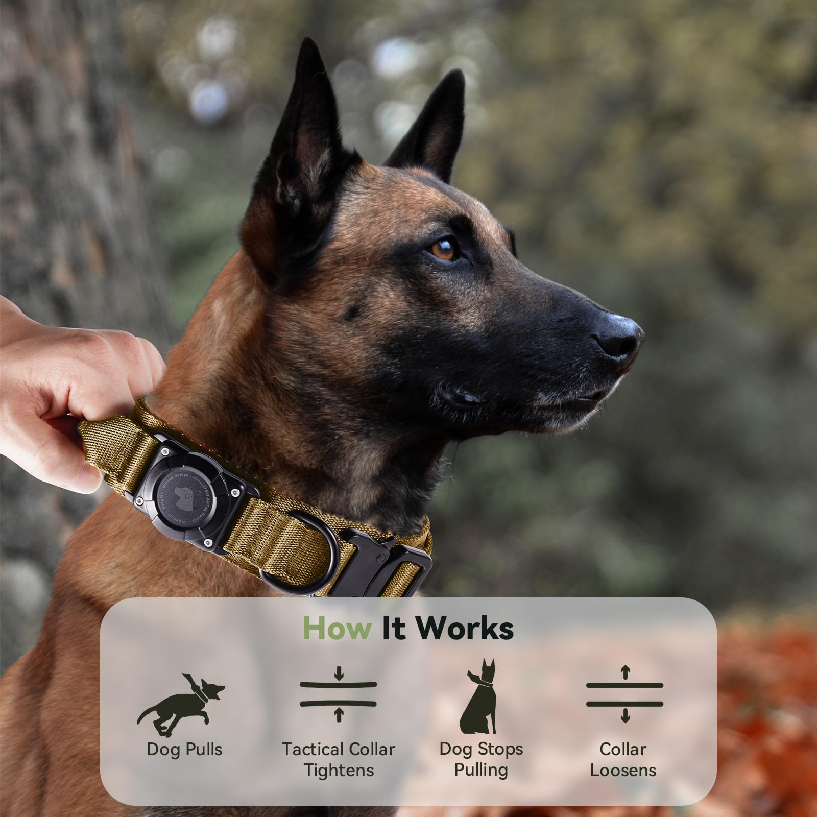 Odokele khaki collar worn in rain or sun showcases endurance and outdoor readiness.