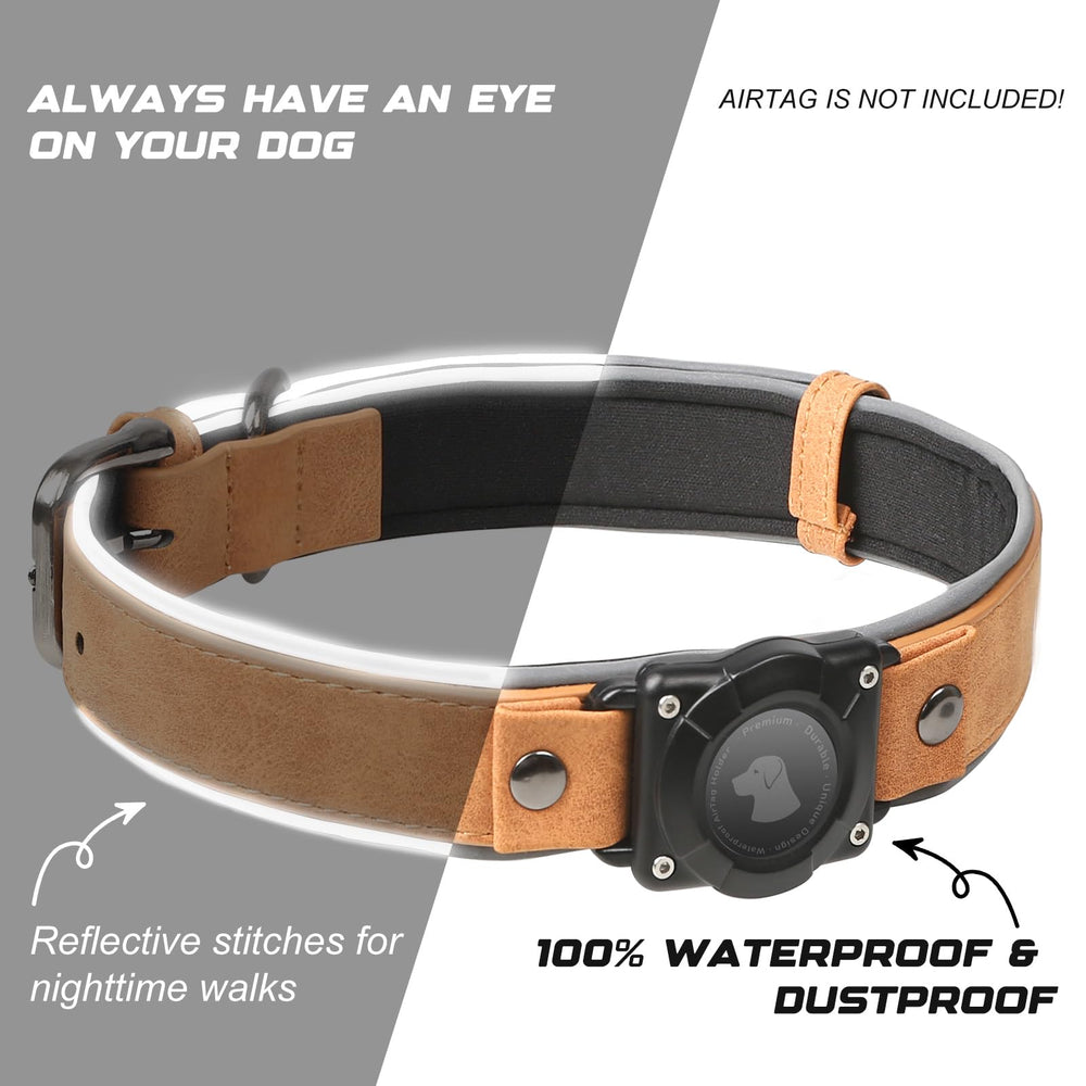 Odokele AirTag collar with soft padded interior for comfortable wear.