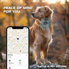 Odokele AirTag Dog Collar built-in Airtag holder enables easy location tracking.