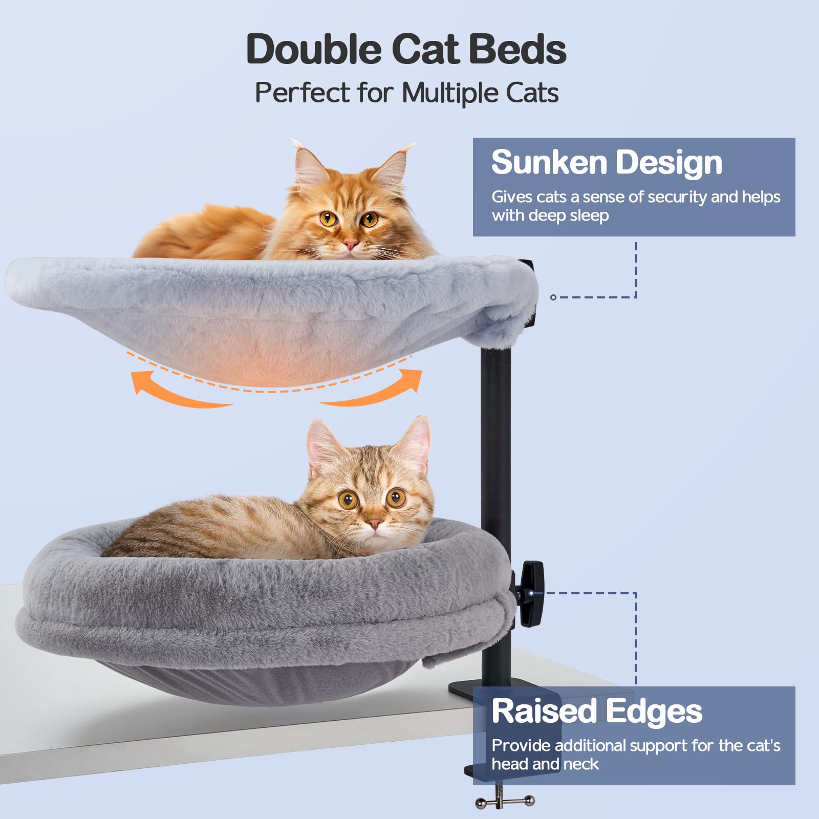 Odoland air-flow mesh sides promote ventilation to keep your cat comfy