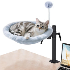 Odoland cat desk bed assembly — easy tool-free setup beside your workstation