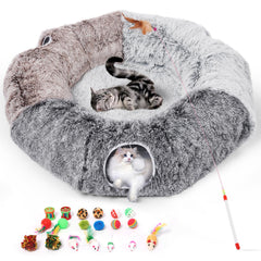 Odoland large cat tunnels straight tunnel – spacious play space for indoor cats.