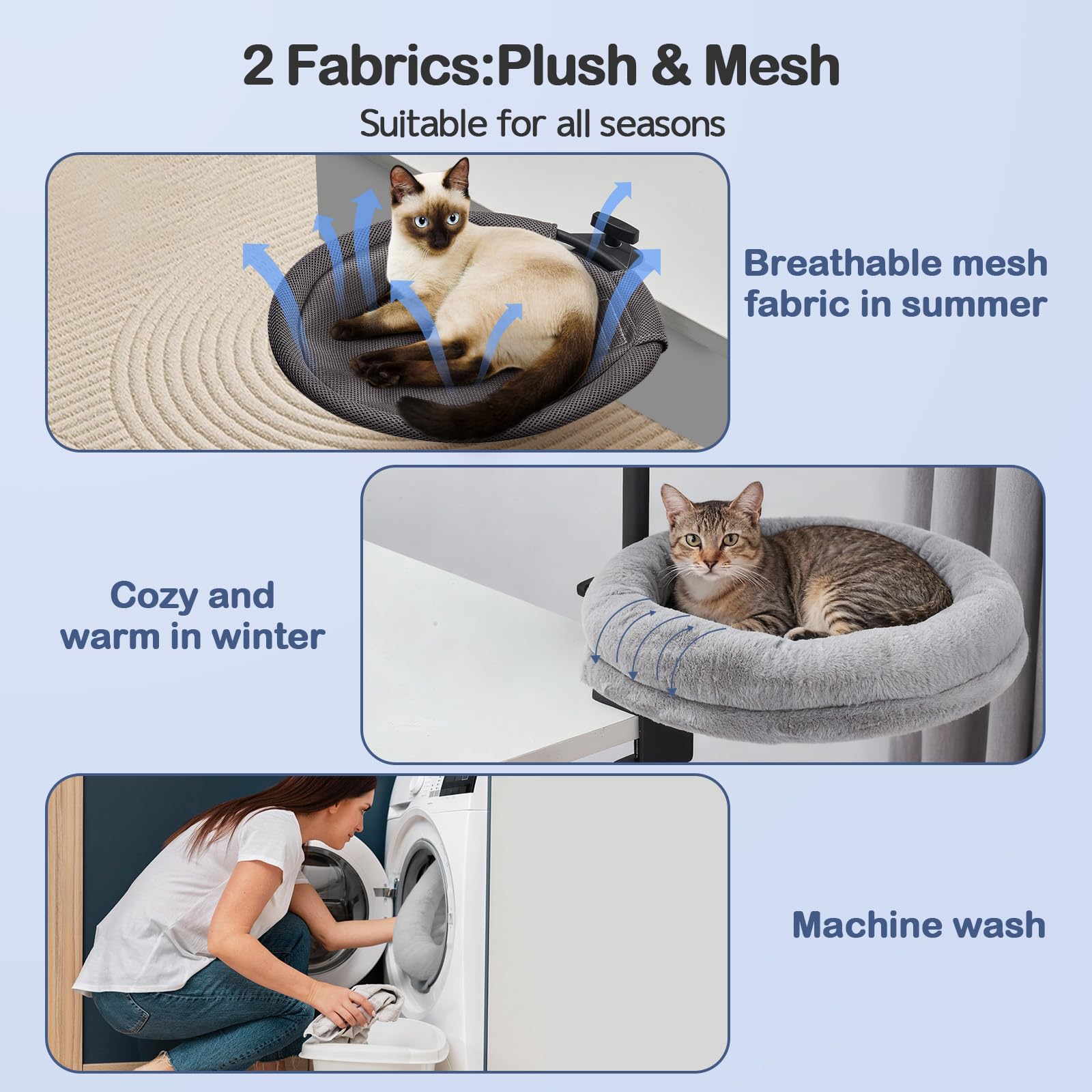 Odoland machine-washable cover makes maintenance quick and easy during busy days