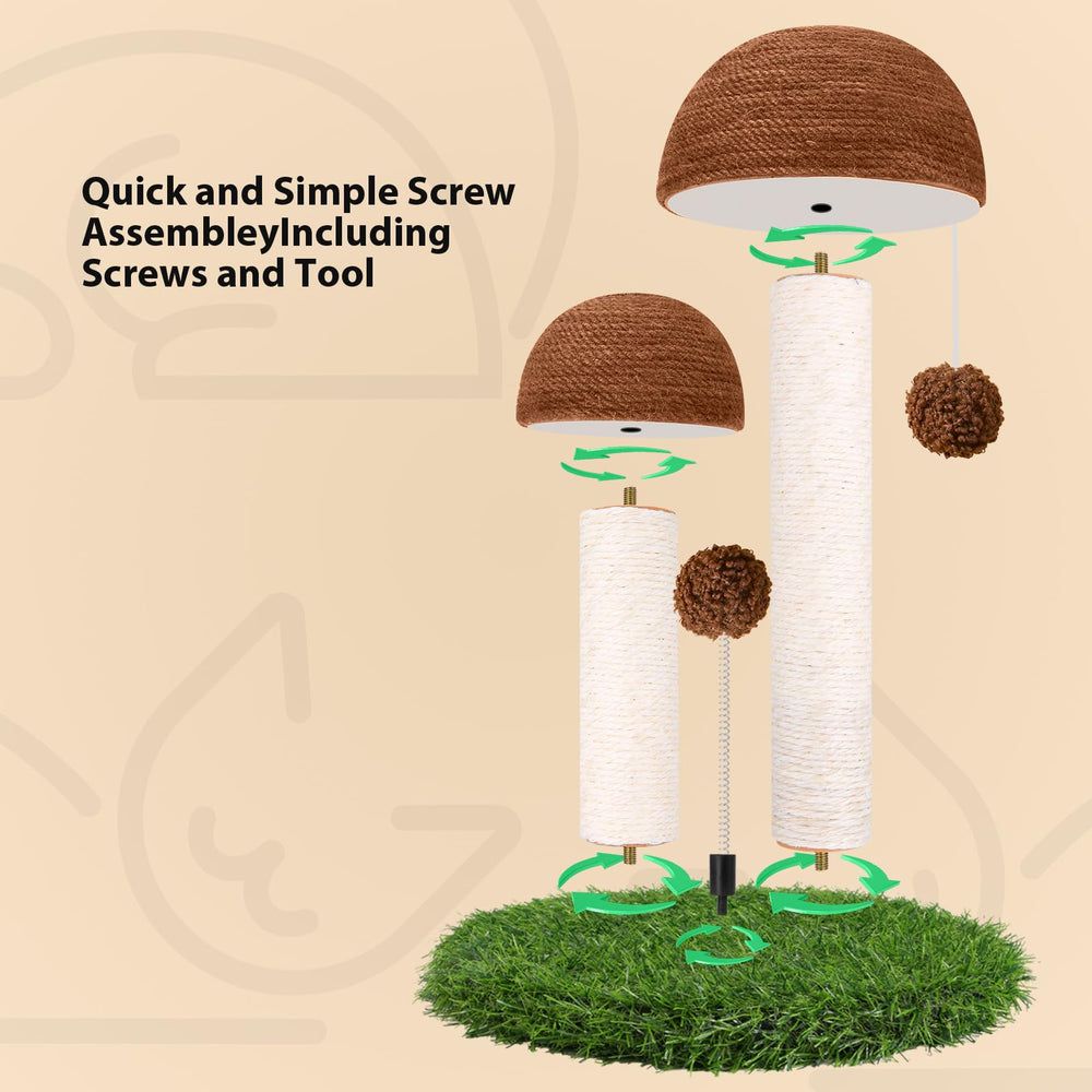 Odoland mushroom design helps protect furniture by satisfying scratching instinct
