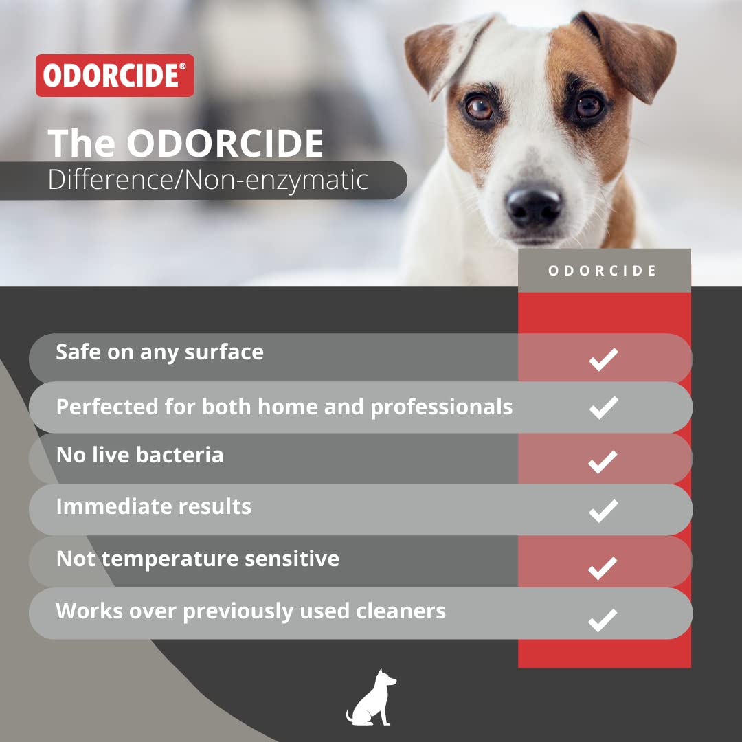 Odorcide 210 pet and child safe image suggests family-friendly odor control.