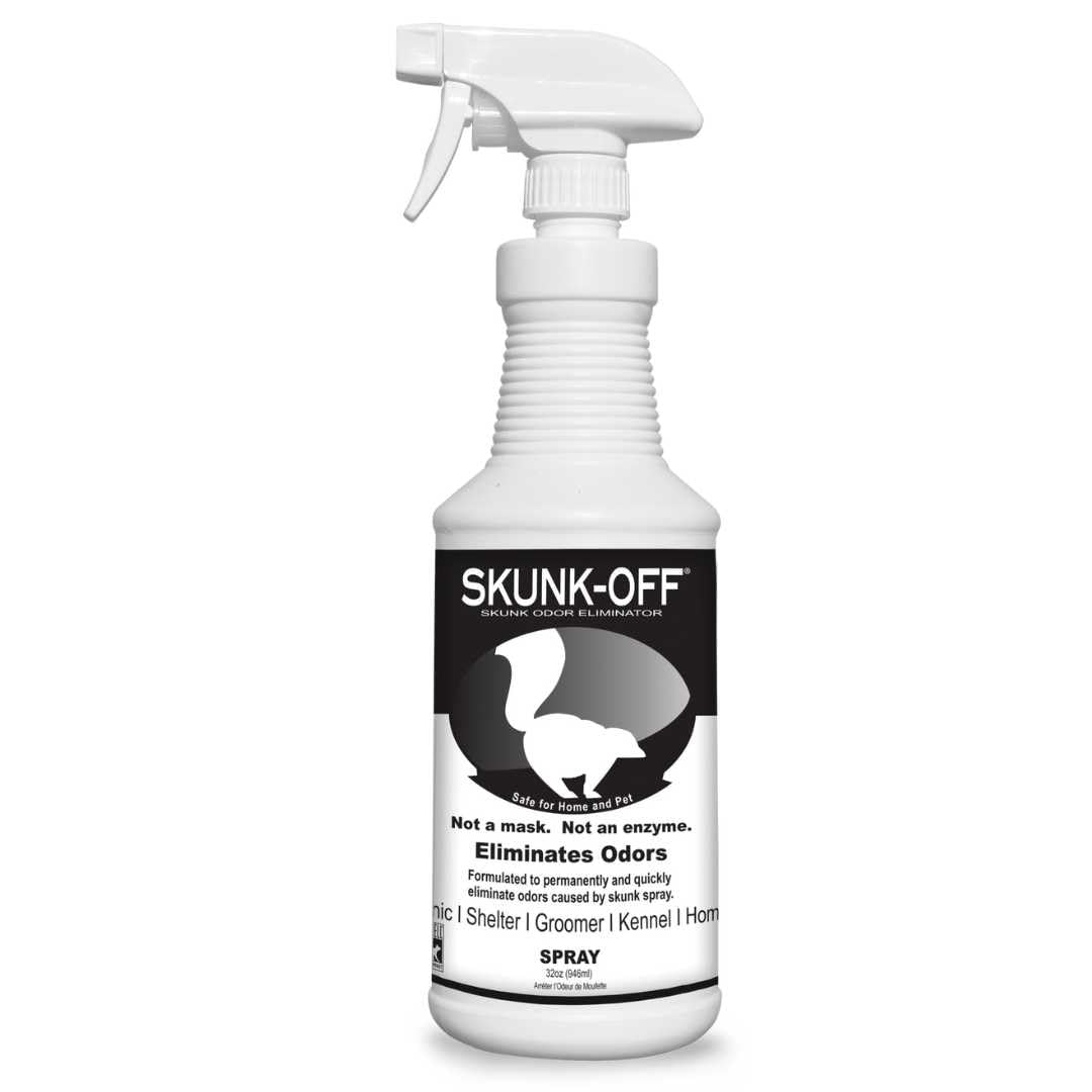 Odorcide Skunk Off 32oz bottle ready-to-use odor eliminator for homes and cars