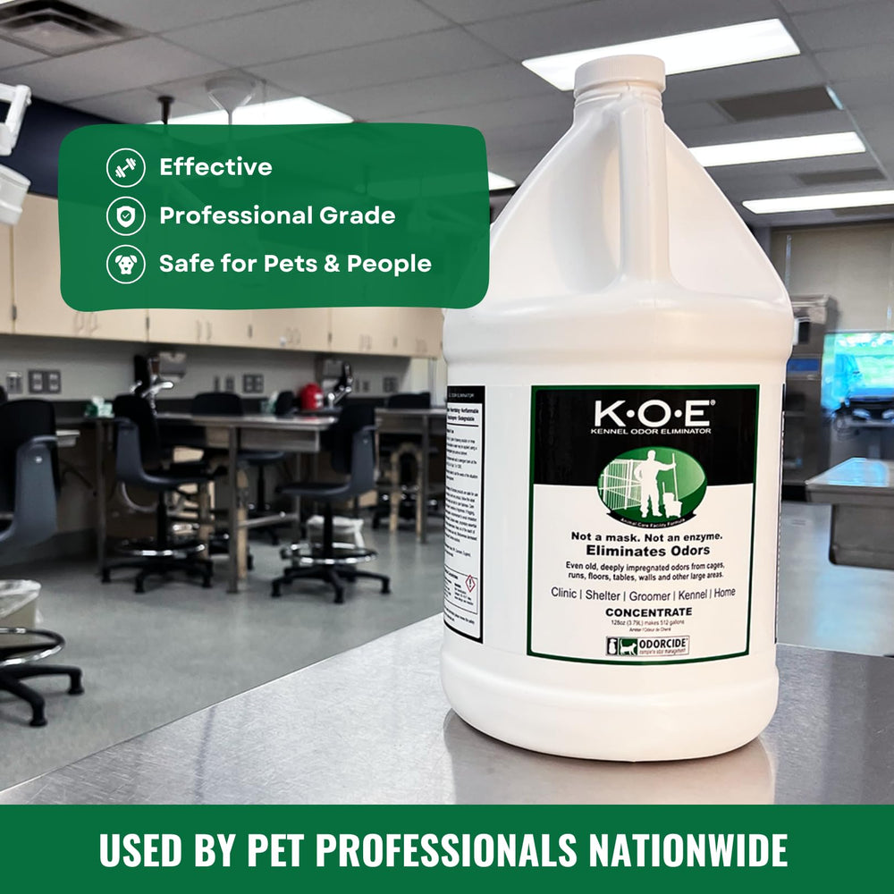 Odorcide Thornell KOE dilution process for effective odor removal