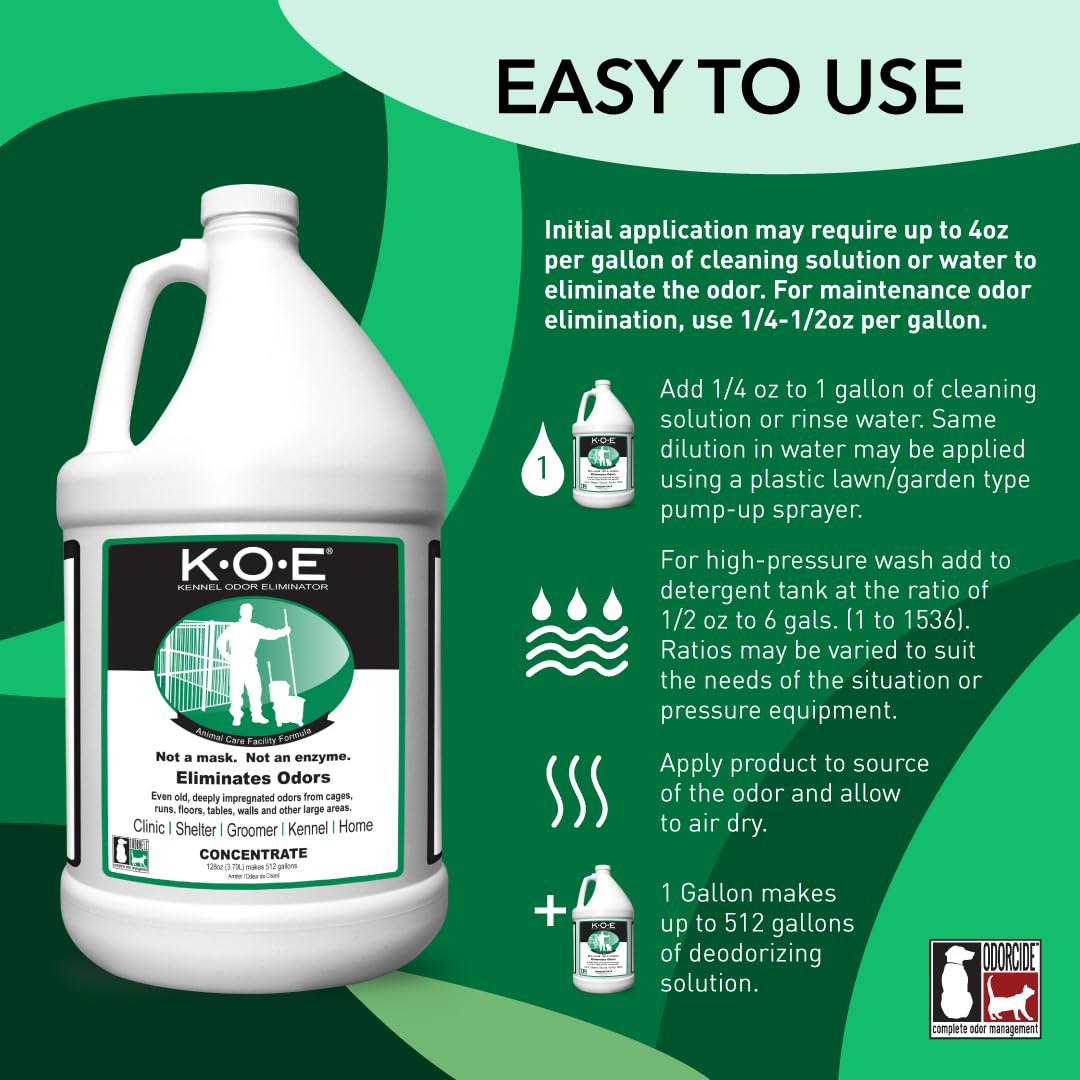 Odorcide Thornell KOE spray application shown for quick odor control