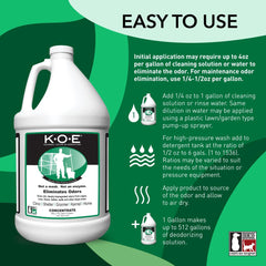 Odorcide Thornell KOE spray application shown for quick odor control