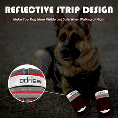 ODRIEW dog shoes breathable mesh for hot-weather comfort