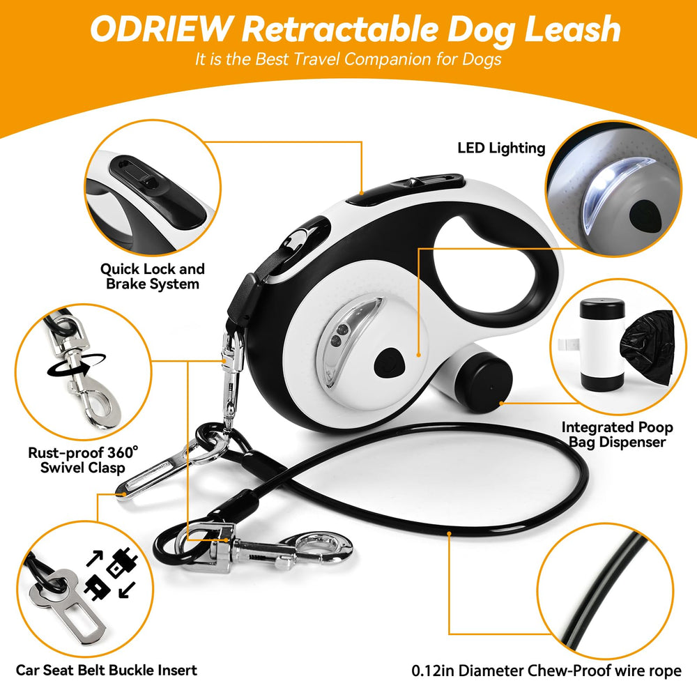 ODRIEW ergonomic TPE handle for comfortable grip on long walks