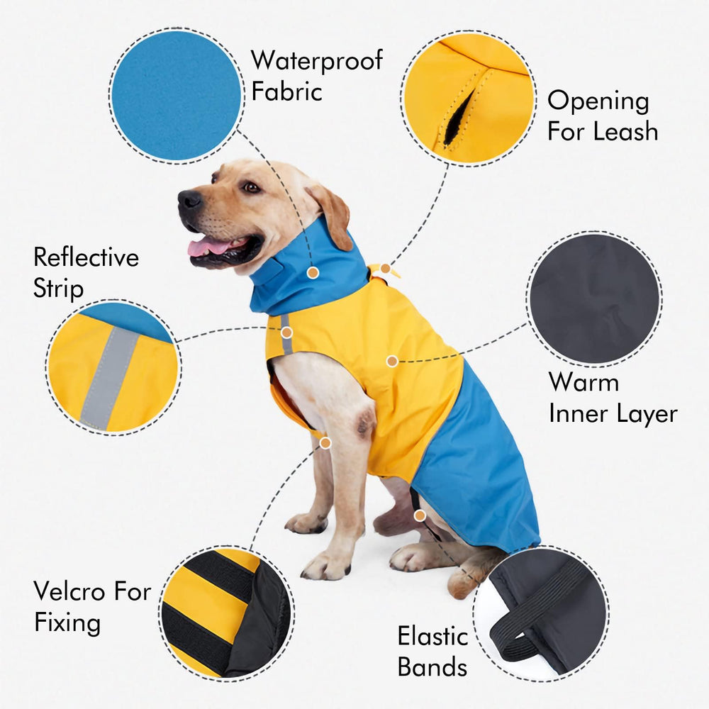 ODSSDAPU dog warm coats leash-hole-design convenient back leash access