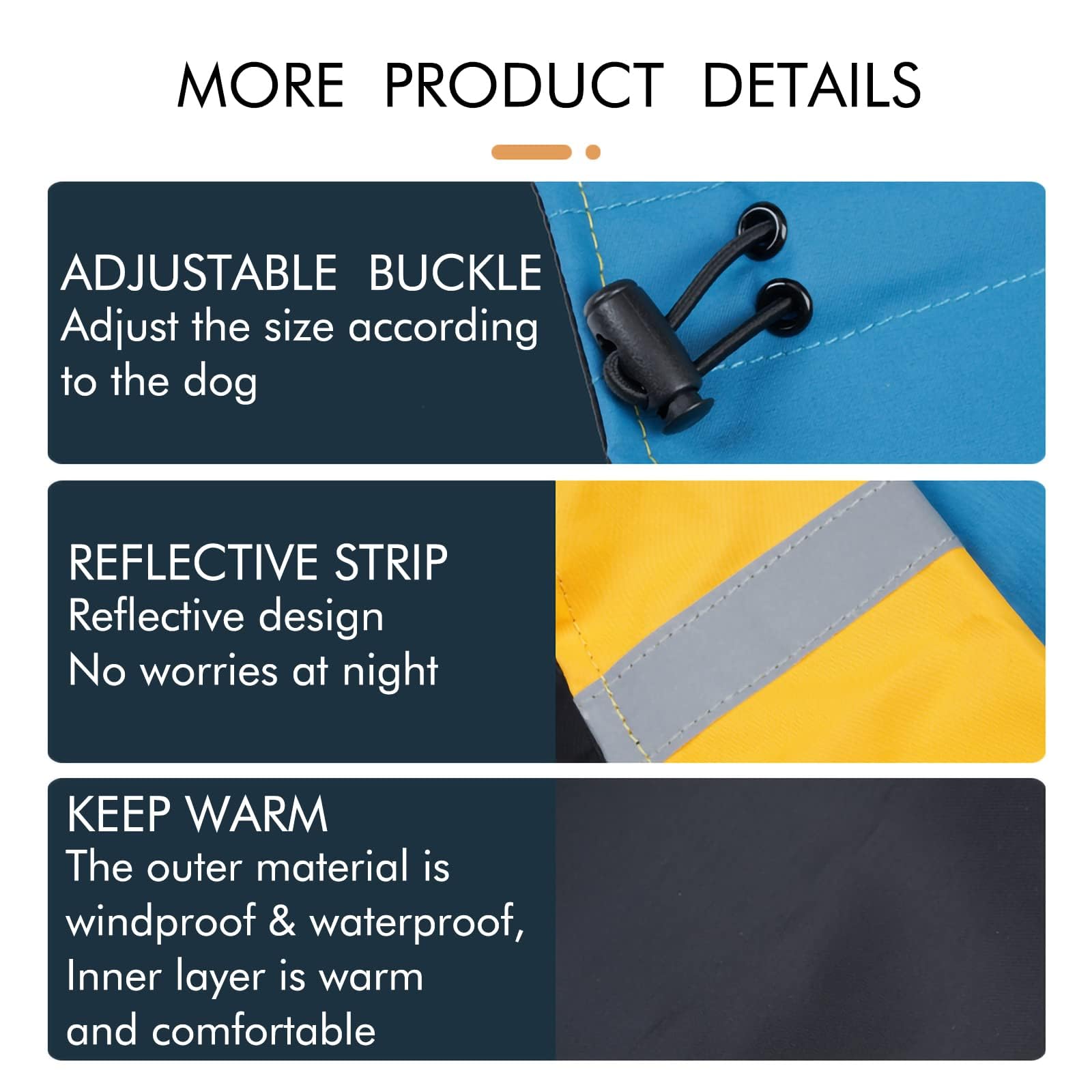 ODSSDAPU dog warm coats outdoor-sports-material designed for hiking and climbing adventures