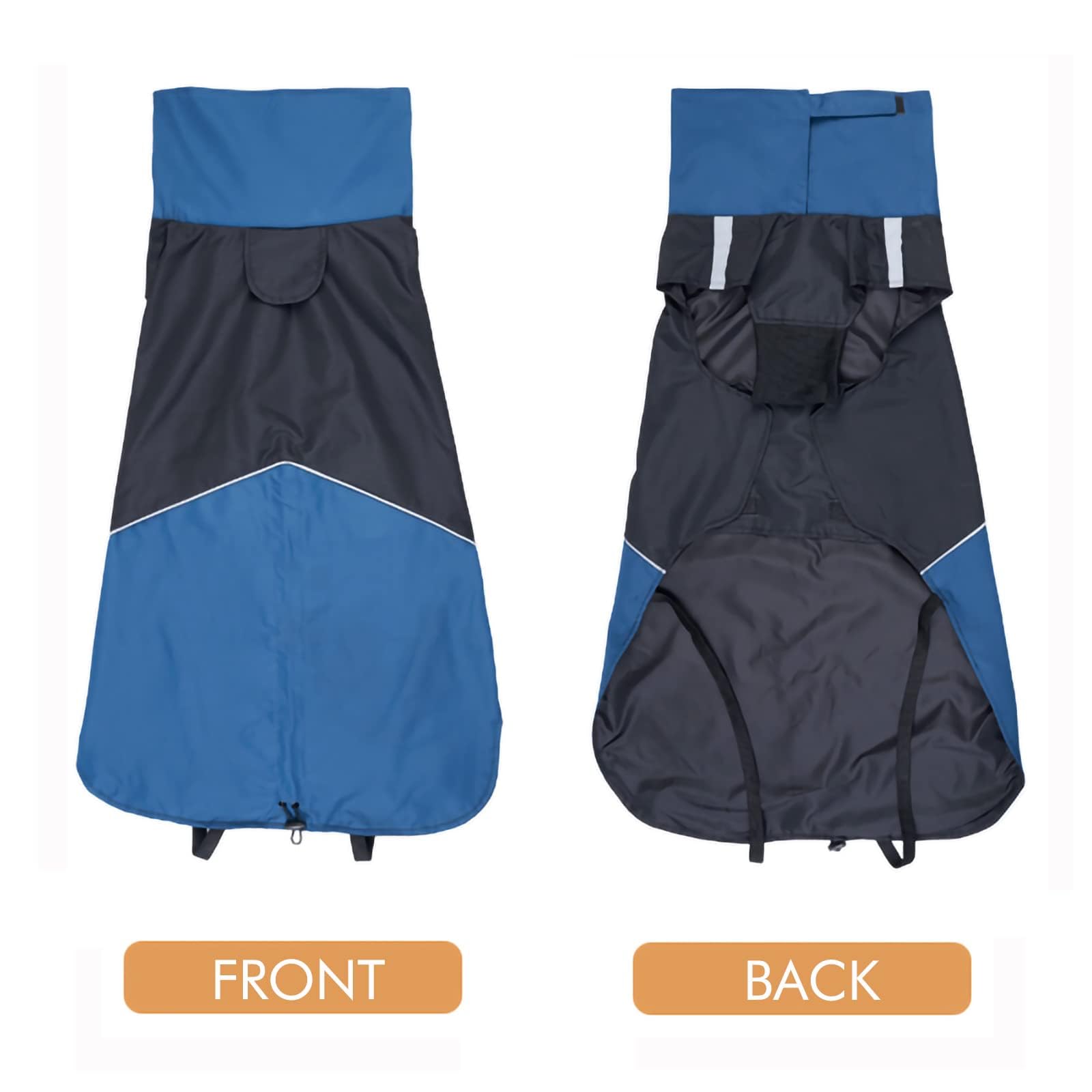 ODSSDAPU dog warm coats reflective-strip-safety enhances visibility at night