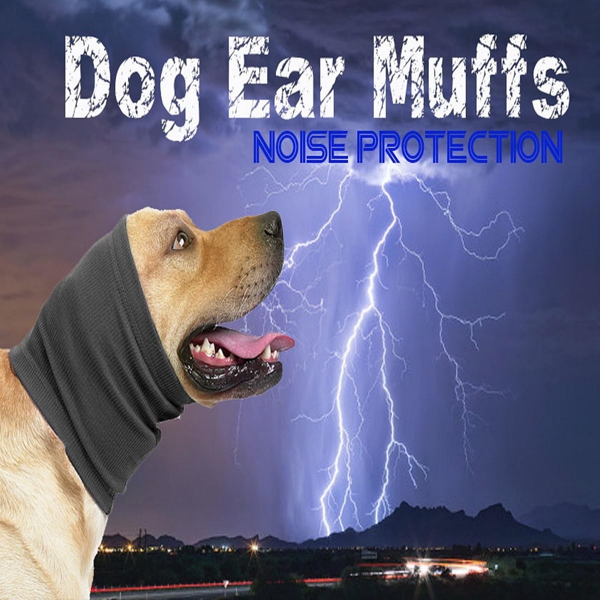 ODSSDAPU No Shake Ear Wraps close-up highlights soft, elastic fabric for comfort during grooming.