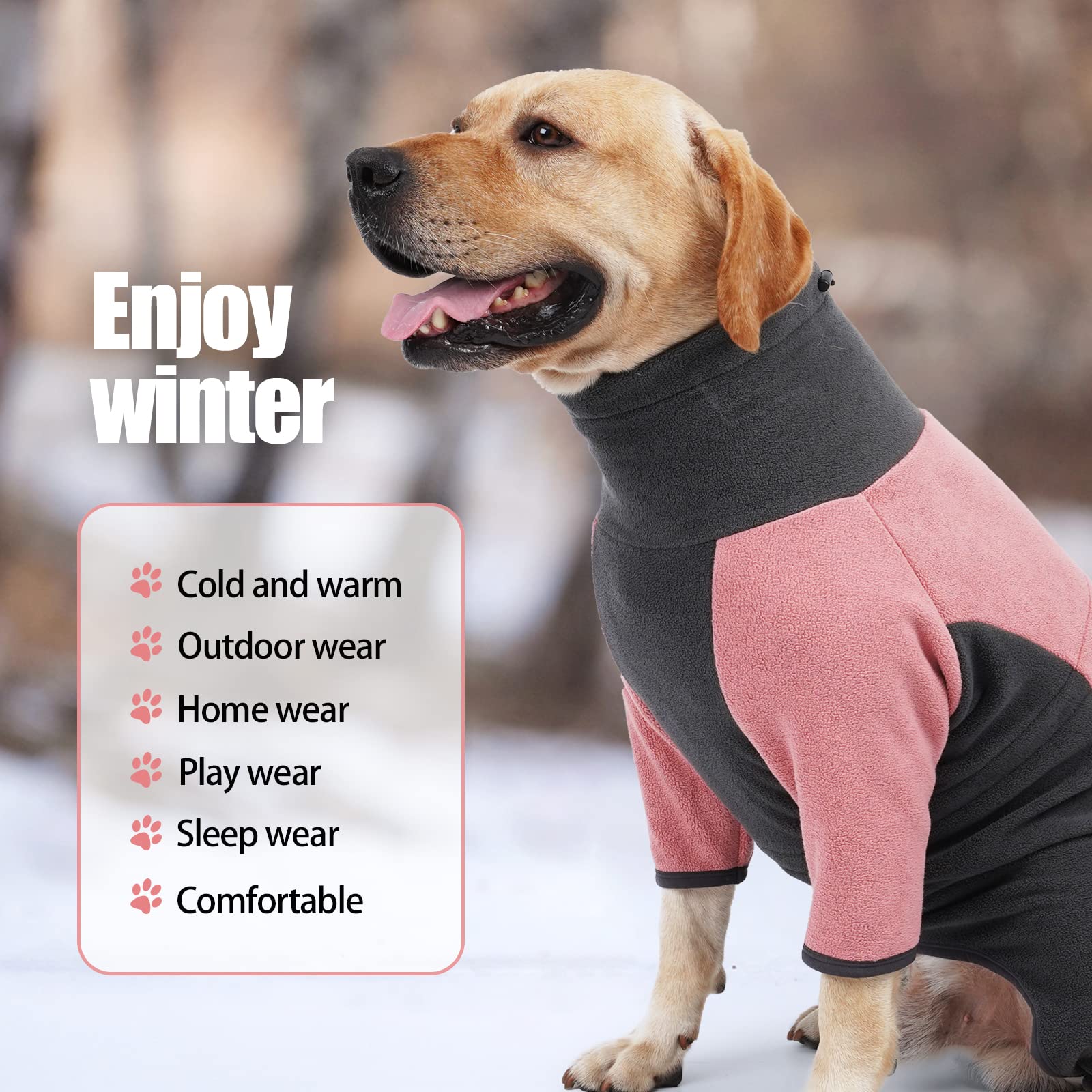 ODSSTAIPS winter coat windproof fleece shields against cold gusts