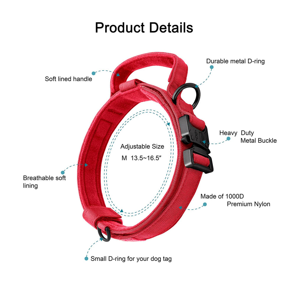 OEBEESA double D-ring design adds attachment options for tags and leash