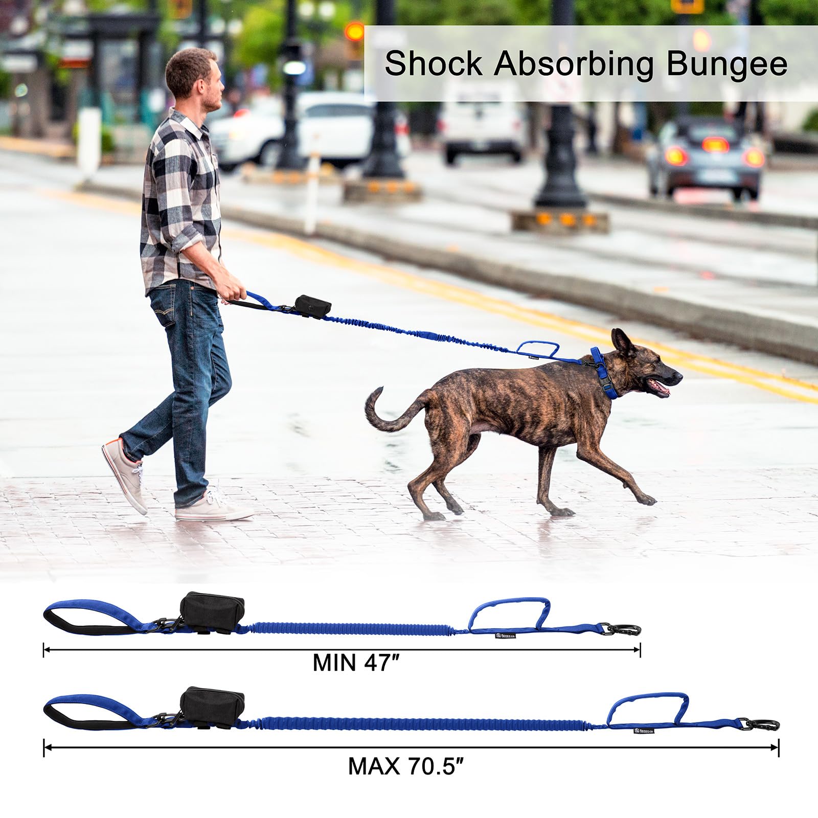 OEBEESA Tactical collar shows quick-release buckle for easy on/off