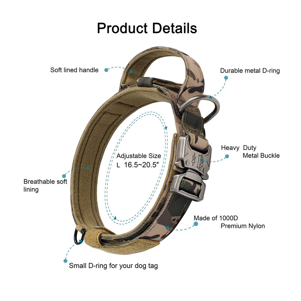 OEBEESA tactical dog collar patches display three style options for customization