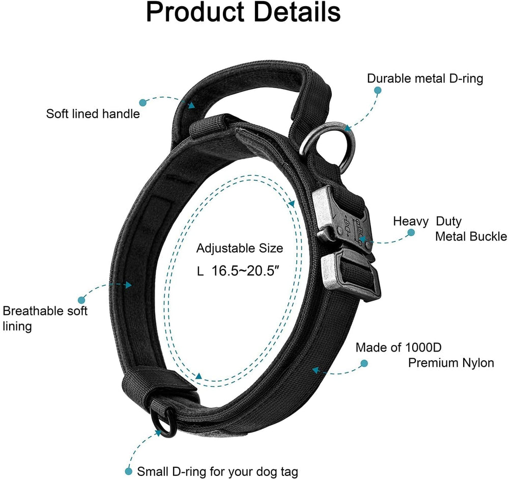 OEBEESA dog leash with 360-degree rotating carabiner for tangle-free walks.