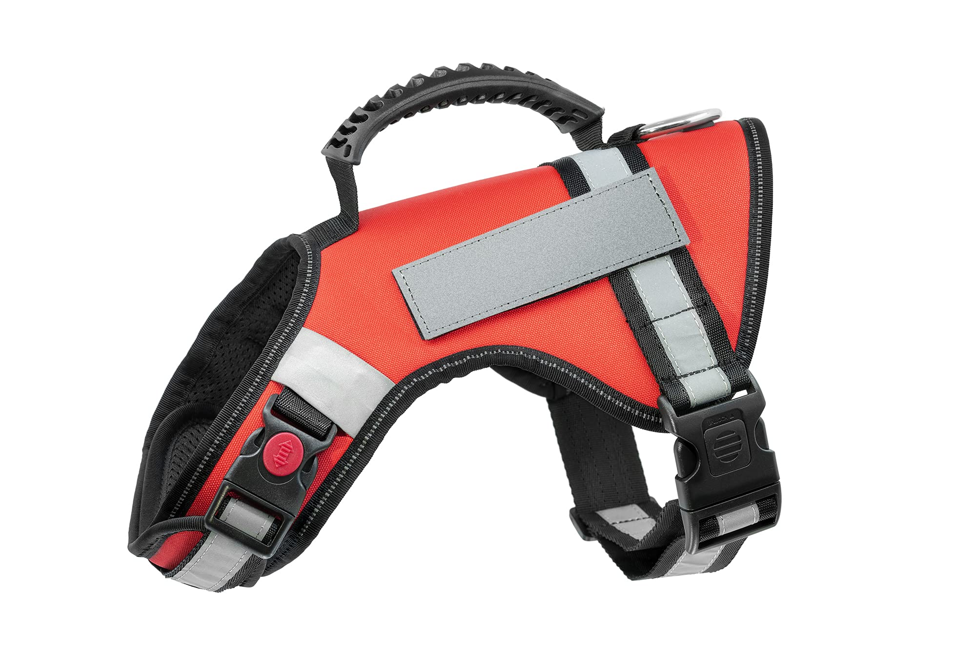 Official ESA Support Pets small-size harness shown in travel scenario for compact dogs.