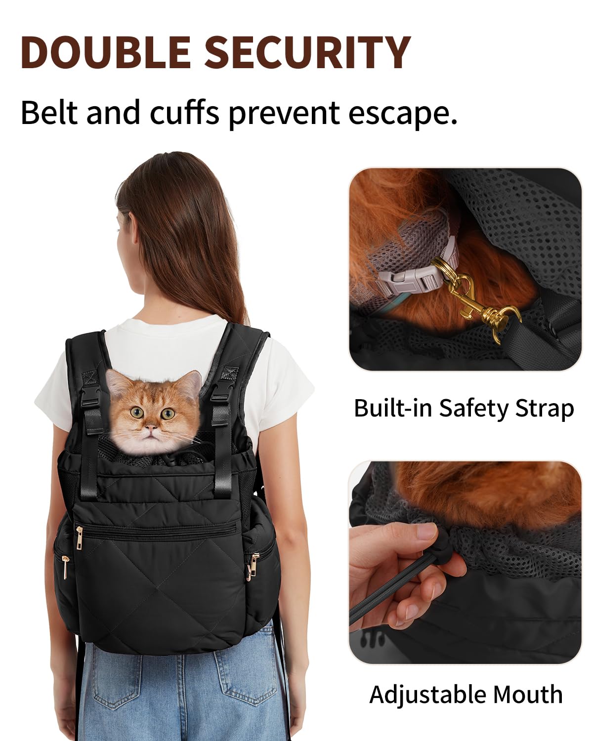 OFY Puffy interior shot with soft quilted fur highlights gentle comfort for small pets.
