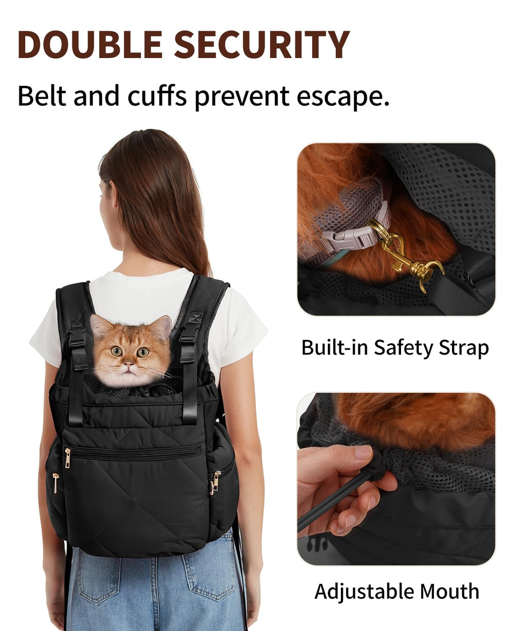 OFY Puffy interior shot with soft quilted fur highlights gentle comfort for small pets.
