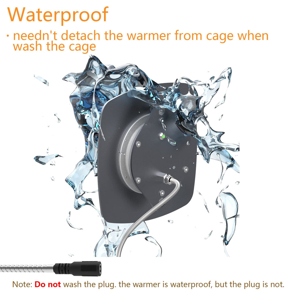 Ogioxam Bird Heater IP67 waterproof, easy cleaning even while powered.